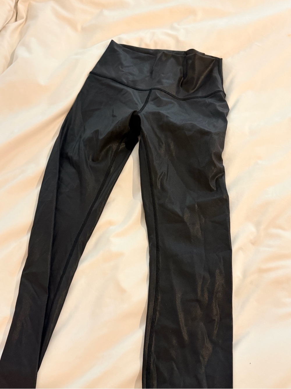 Lululemon Black High-Waist Faux Leather Leggings